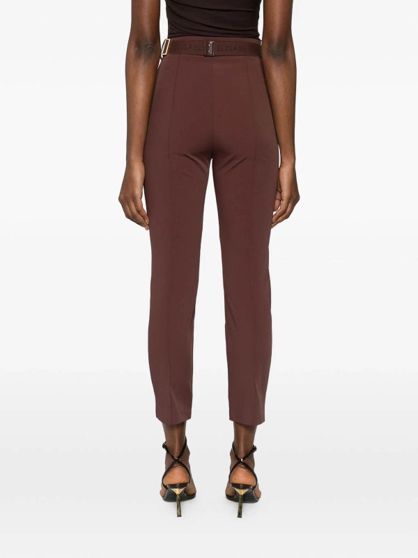 カジュアルパンツ - ブラウン shop online: ELISABETTA FRANCHI