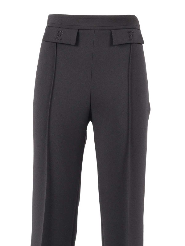 The Best Shops ELISABETTA FRANCHI: カジュアルトラウザー - カジュアルパンツ - 黒