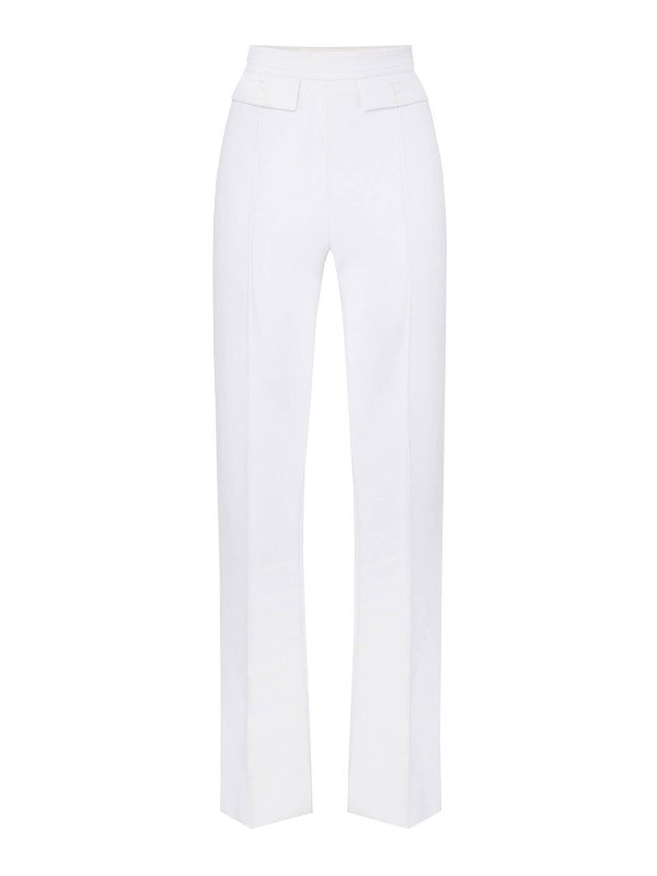 ELISABETTA FRANCHI: Pantalons casual - Pantalons Décontractés - Crème