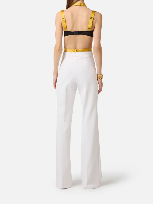 The Best Shops ELISABETTA FRANCHI: Pantalons casual - Pantalons Décontractés - Crème