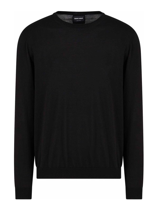 GIORGIO ARMANI: Pull col rond - Pull Col Rond - Noir
