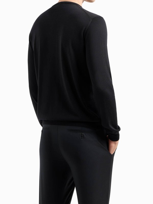 The Best Shops GIORGIO ARMANI: Pull col rond - Pull Col Rond - Noir