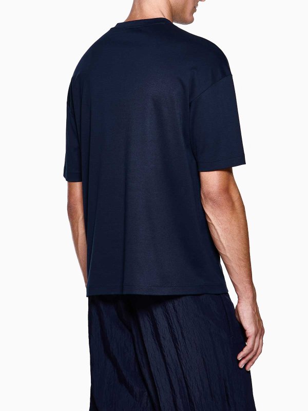 The Best Shops GIORGIO ARMANI: T-shirts - T-Shirt - Bleu Foncé