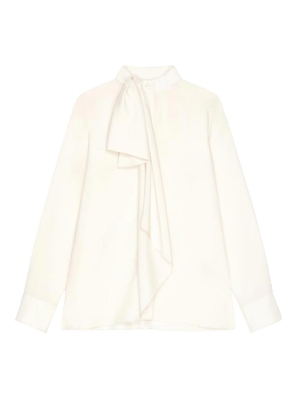 GIVENCHY: blouses - Draped Bow Blouse