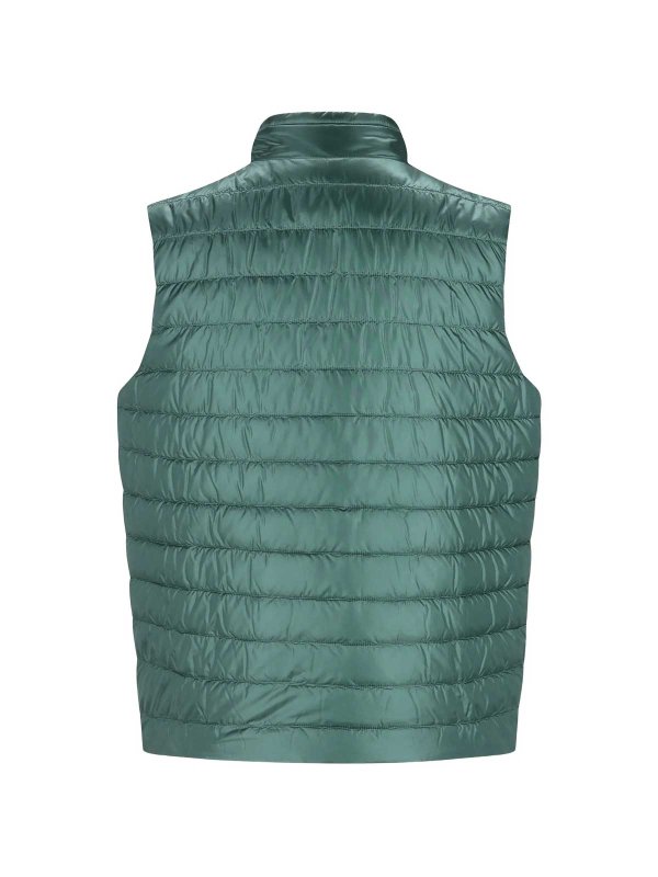 HERNO: padded jackets online - Reversible Sleeveless Down Jacket