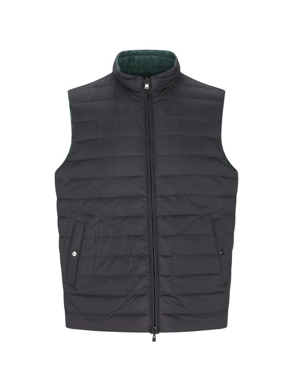 The Best Shops HERNO: padded jackets - Reversible Sleeveless Down Jacket