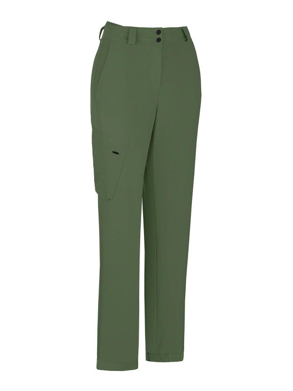 LAMUNT: カジュアルトラウザー - カジュアルパンツ - ダークグリーン