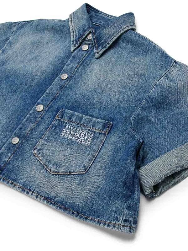 The Best Shops MM6 MAISON MARGIELA: シャツ - シャツ - ミディアムウォッシュ