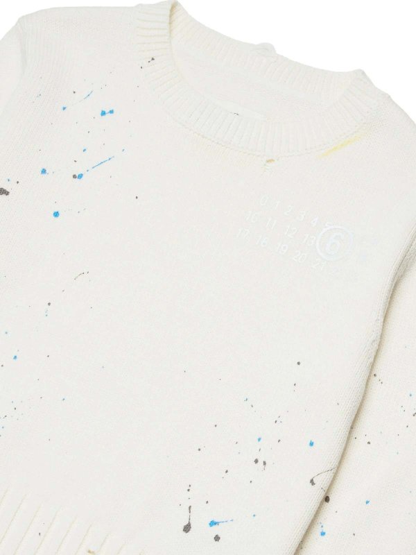 The Best Shops MM6 MAISON MARGIELA: クルーネック - クルーネック - クリーム