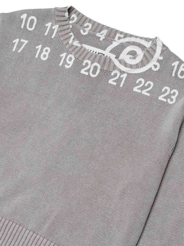 クルーネック - グレー shop online: MM6 MAISON MARGIELA