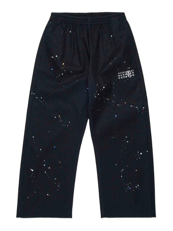 MM6 MAISON MARGIELA: カジュアルトラウザー - カジュアルパンツ - 黒