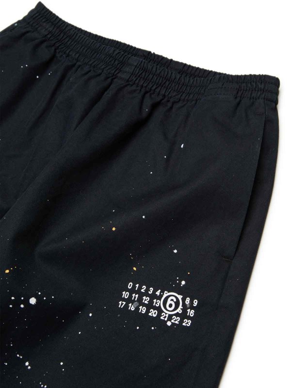 The Best Shops MM6 MAISON MARGIELA: カジュアルトラウザー - カジュアルパンツ - 黒