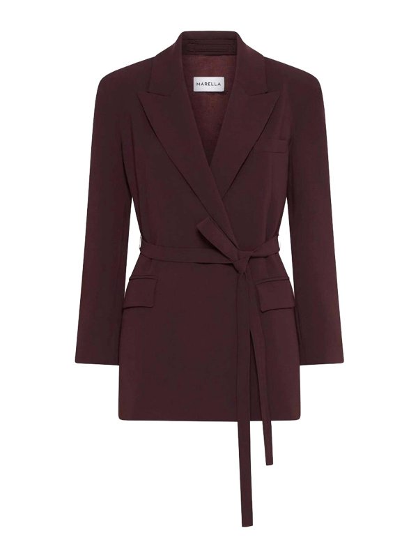 MARELLA: Blazer - Blazer - Dunkelrot