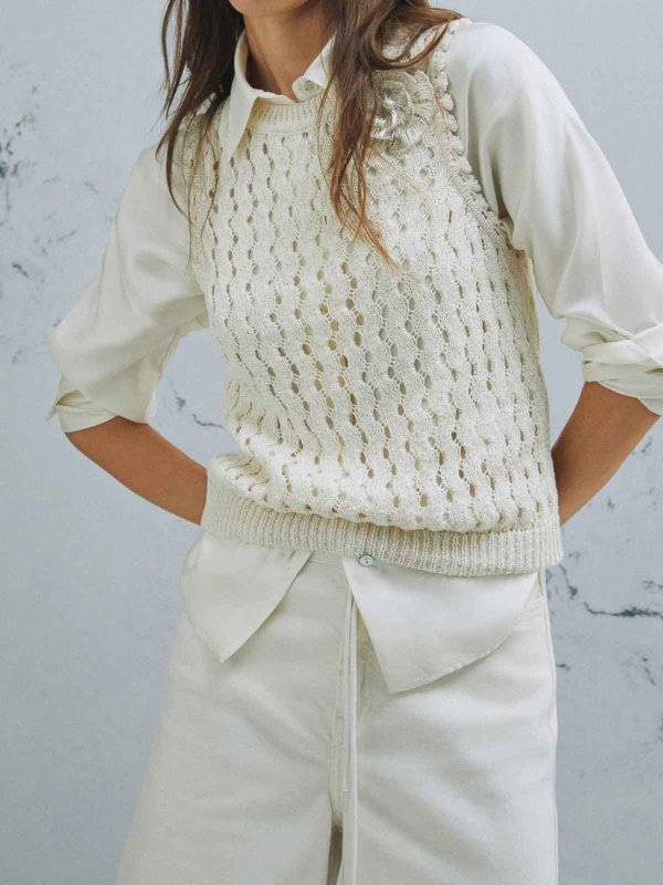 MARELLA: Pull col rond online - Pull Col Rond - Blanc