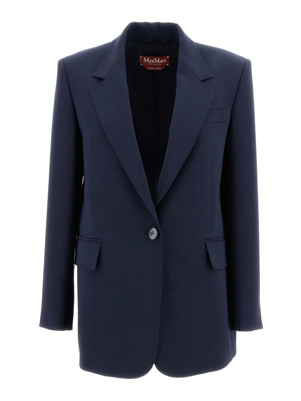 Max Mara: Blazer - Blazer - Azul