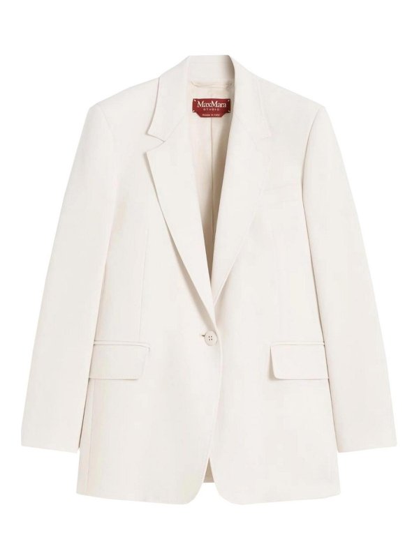 Max Mara: Blazer - Blazer - Crema