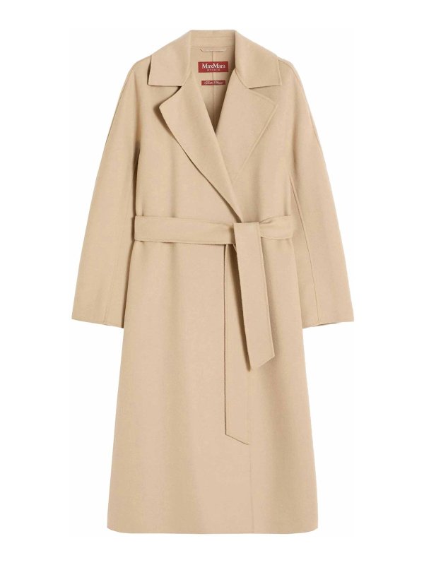 Max Mara: Abrigos semilargos - Abrigo Midi - Beis Claro