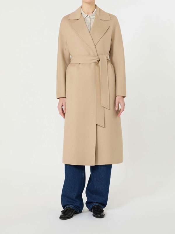 Max Mara: Abrigos semilargos online - Abrigo Midi - Beis Claro