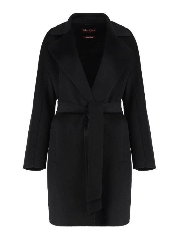 Max Mara: ニーレングスコート - 膝丈コート - 黒