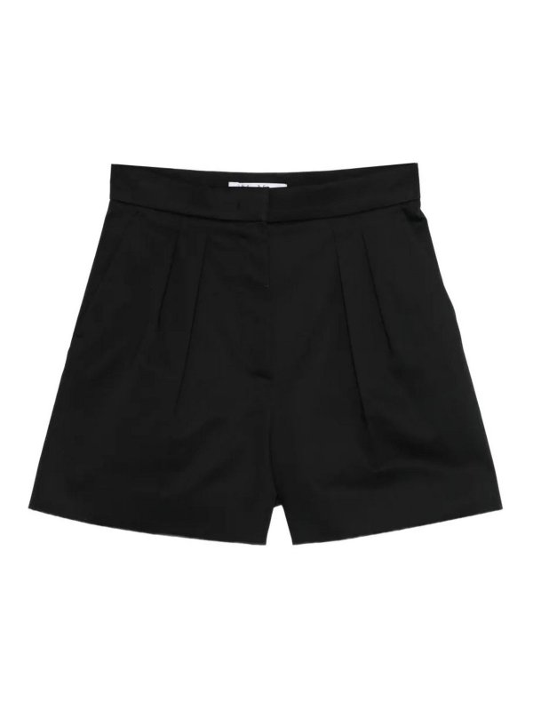 Max Mara: トラウザーショーツ - ショートパンツ - 黒