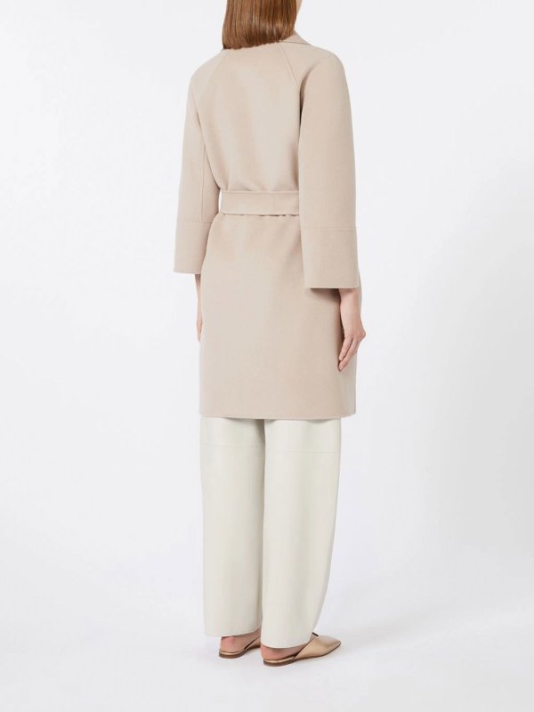 The Best Shops S MAX MARA: ニーレングスコート - 膝丈コート - ヌードカラー