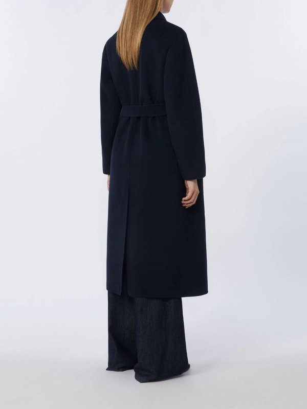 The Best Shops S MAX MARA: Knielange Mäntel - Knielanger Mantel - Blau