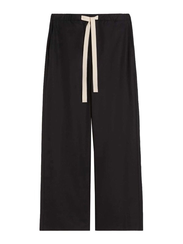 S MAX MARA: Pantalones casual - Pantalón Casual - Negro