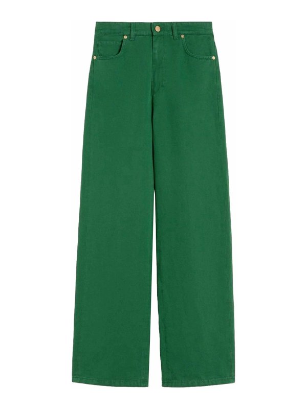 S MAX MARA: カジュアルトラウザー - カジュアルパンツ - クリーム