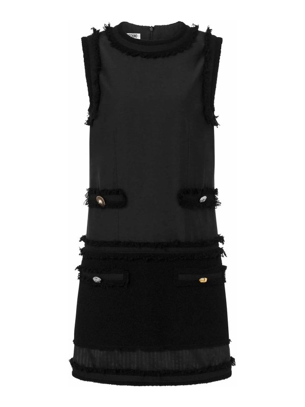 MOSCHINO: knee length dresses - Boucle Stretch Dress
