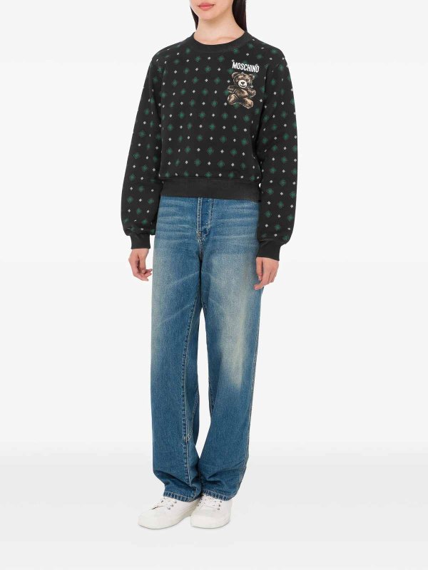 MOSCHINO: スウェット＆セーター online - スウェットシャツ/セーター - 黒