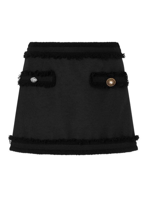 MOSCHINO: ニーレングススカート＆ミディ丈 - 膝丈/ミディスカート - 黒