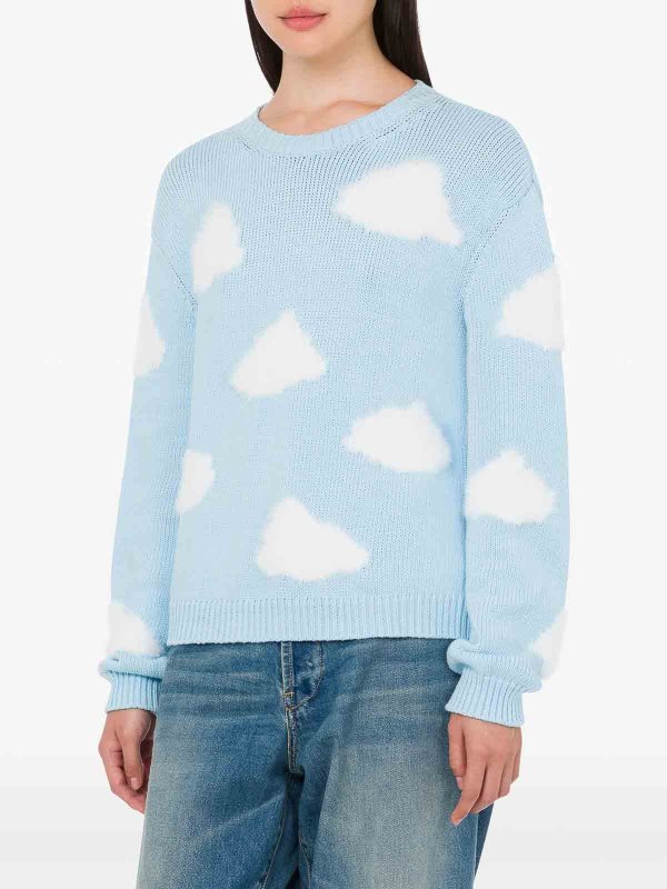 The Best Shops MOSCHINO: Pull col rond - Pull Col Rond - Bleu Clair