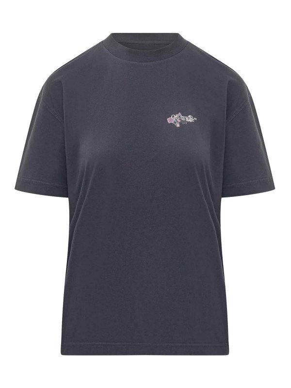 OFF-WHITE: Camisetas - Camiseta - Azul Claro