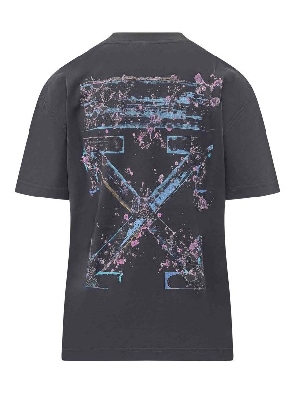 OFF-WHITE: Camisetas online - Camiseta - Azul Claro