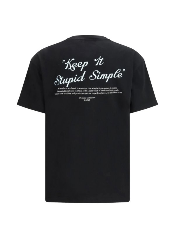 The Best Shops OFF-WHITE: t-shirts - Kiss Quote Reg Tee