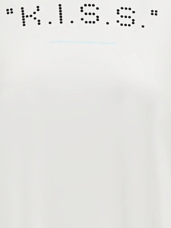 OFF-WHITE: t-shirts online - Kiss Quote Reg Tee
