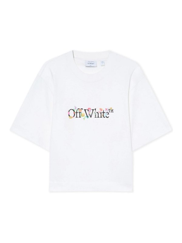 OFF-WHITE: Tシャツ - Tシャツ - 白