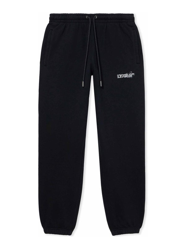 OFF-WHITE: Pantalons casual - Pantalons Décontractés - Noir