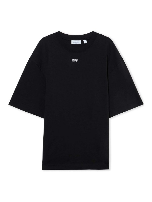 OFF-WHITE: T-shirts - T-Shirt - Noir