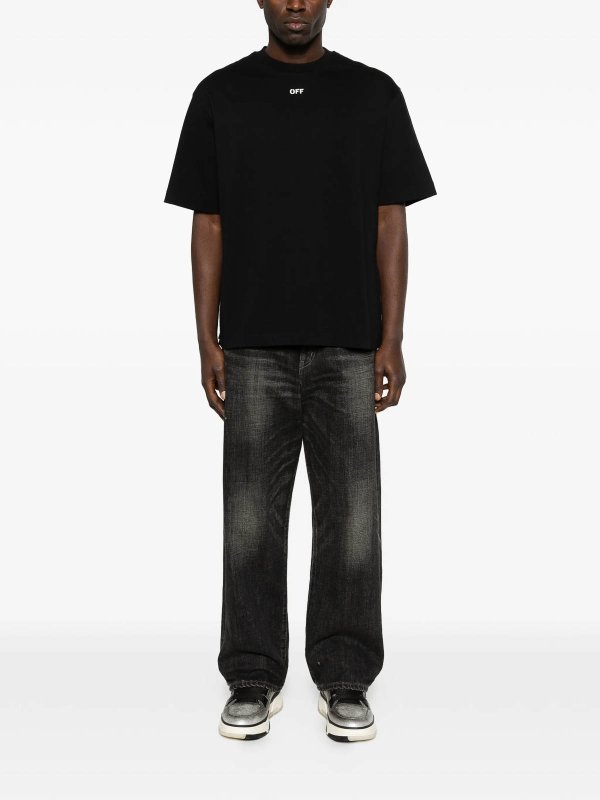 OFF-WHITE: t-shirt online - Nuova T-shirt Off Stamp Skate S/S