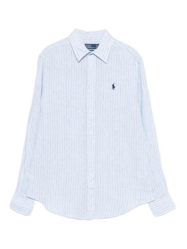 POLO RALPH LAUREN: シャツ - シャツ - ブルー