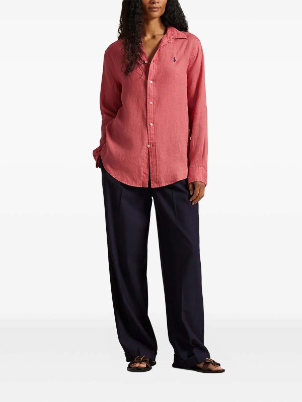 POLO RALPH LAUREN: シャツ online - シャツ - ダークレッド