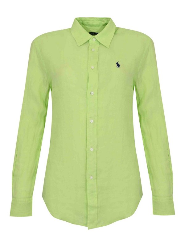 POLO RALPH LAUREN: シャツ - シャツ - 銀
