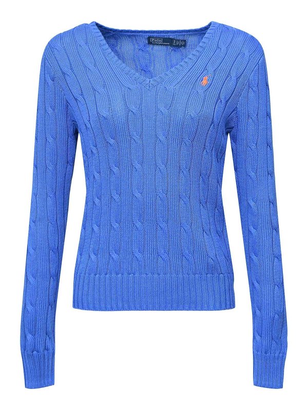 POLO RALPH LAUREN: Suéteres con cuello pico - Suéter Cuello Redondo - Azul