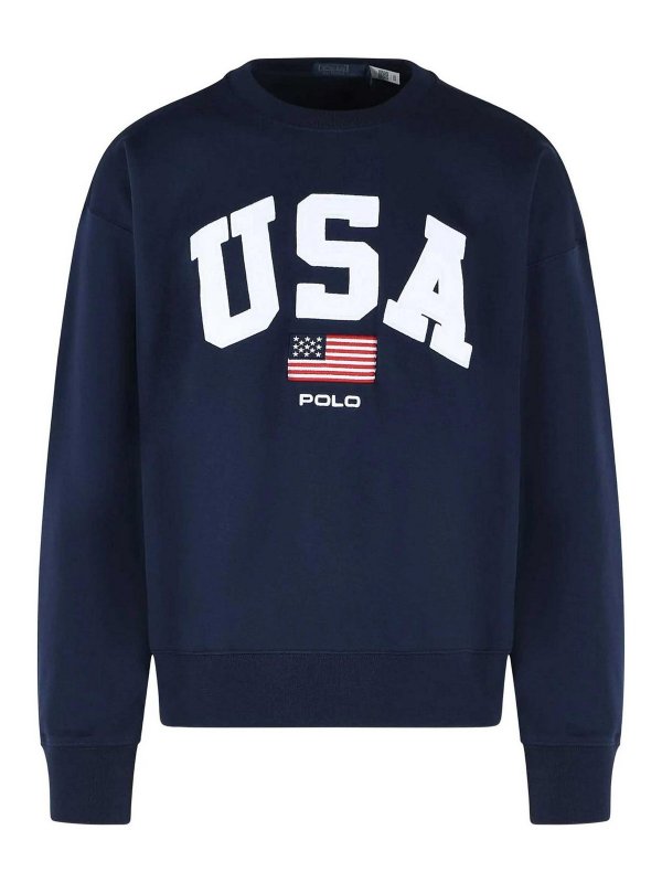 POLO RALPH LAUREN: Sweatshirts & Pulls - Sweat-Shirts - Bleu Foncé