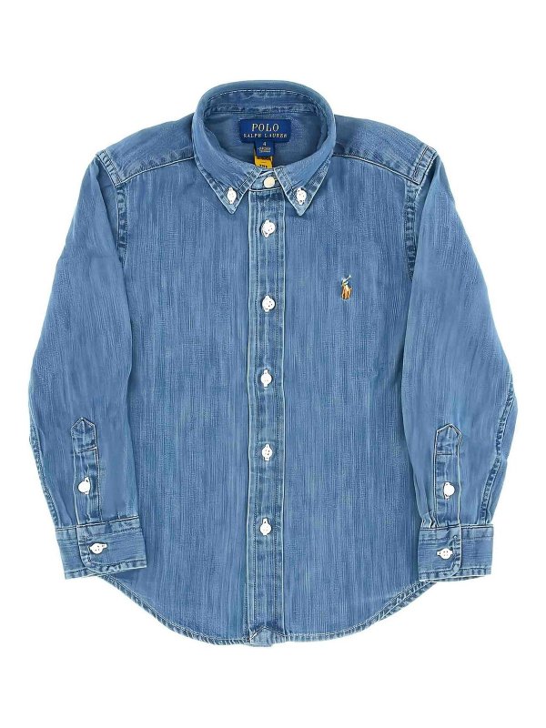 POLO RALPH LAUREN: シャツ - シャツ - ブルー