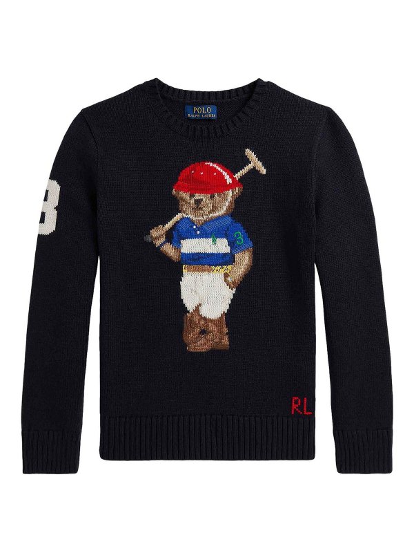 POLO RALPH LAUREN: クルーネック - クルーネック - ダークブルー