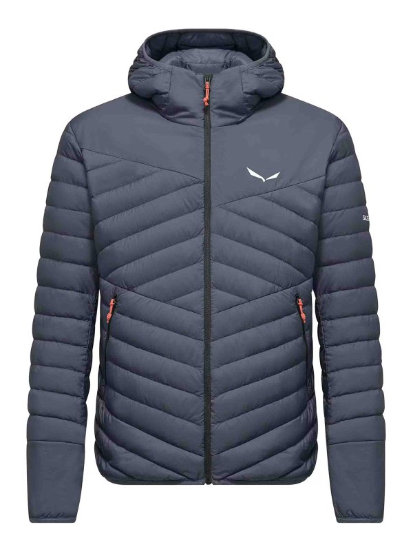 SALEWA: ダウン・ハイテクジャケット - ダウンジャケット - デニム