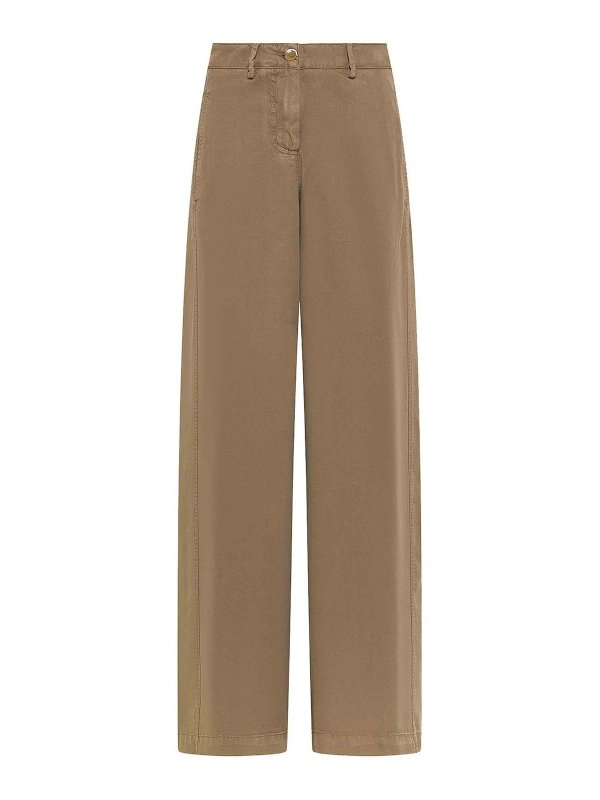 SEVENTY: Pantalones casual - Pantalón Casual - Marrón