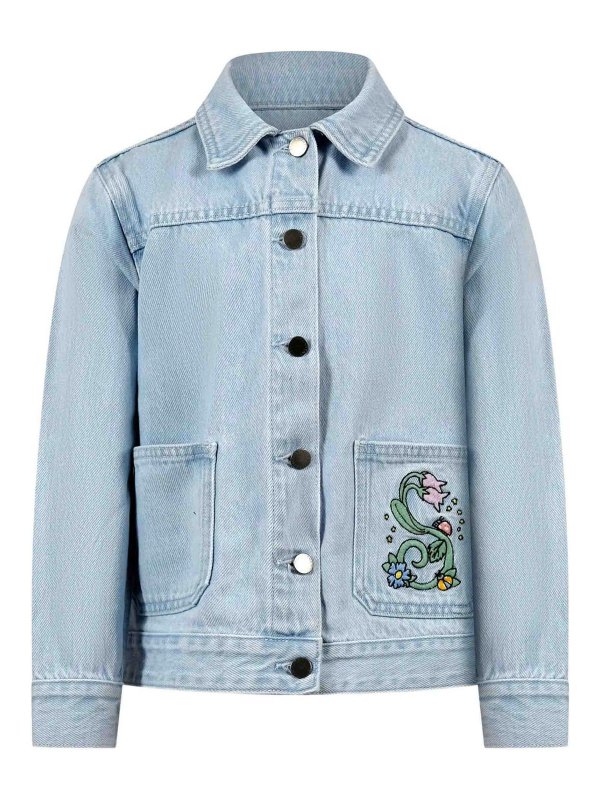 Stella McCartney Kids: カジュアルジャケット - カジュアルジャケット - ライトブルー
